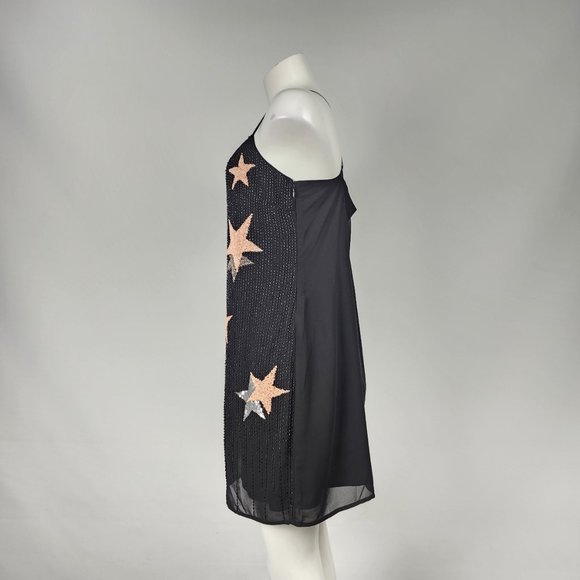 Guess Black Mini Dress with Star Accents - Picture 5 of 10